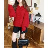 ケーブルニットプルオーバー | moment+ | 詳細画像21 