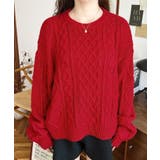 ケーブルニットプルオーバー | moment+ | 詳細画像23 