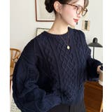 ケーブルニットプルオーバー | moment+ | 詳細画像29 