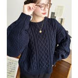 ケーブルニットプルオーバー | moment+ | 詳細画像32 