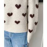ハート柄フェザーニットプルオーバーWジャガード | moment+ | 詳細画像9