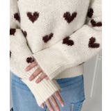ハート柄フェザーニットプルオーバーWジャガード | moment+ | 詳細画像8