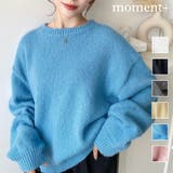 モヘアライクベーシックニットプルオーバー | moment+ | 詳細画像1