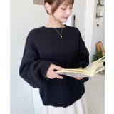 モヘアライクベーシックニットプルオーバー | moment+ | 詳細画像10