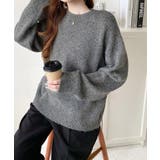 モヘアライクベーシックニットプルオーバー | moment+ | 詳細画像14