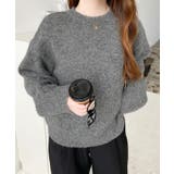 モヘアライクベーシックニットプルオーバー | moment+ | 詳細画像15