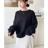 モヘアライクベーシックニットプルオーバー | moment+ | 詳細画像7