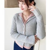 レイヤードカーディガン風リブニットトップス | moment+ | 詳細画像18 