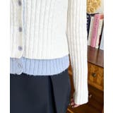 レイヤードカーディガン風リブニットトップス | moment+ | 詳細画像9 