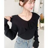 フリルニットプルオーバー 12G | moment+ | 詳細画像10 