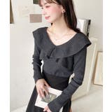 フリルニットプルオーバー 12G | moment+ | 詳細画像19 