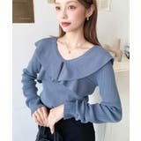 フリルニットプルオーバー 12G | moment+ | 詳細画像28 