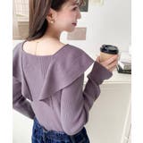 フリルニットプルオーバー 12G | moment+ | 詳細画像30 