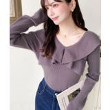 フリルニットプルオーバー 12G | moment+ | 詳細画像34 