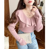 フリルニットプルオーバー 12G | moment+ | 詳細画像36 