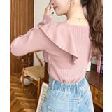 フリルニットプルオーバー 12G | moment+ | 詳細画像37 