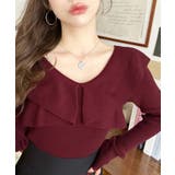 フリルニットプルオーバー 12G | moment+ | 詳細画像41 