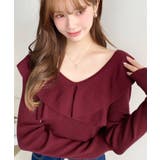 フリルニットプルオーバー 12G | moment+ | 詳細画像42 