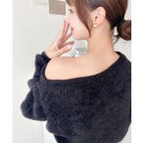 ワンショルドレープフェザーニットプルオーバー(ドレープニット） | moment+ | 詳細画像13 