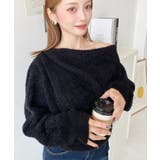 ワンショルドレープフェザーニットプルオーバー(ドレープニット） | moment+ | 詳細画像18 