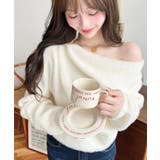 ワンショルドレープフェザーニットプルオーバー(ドレープニット） | moment+ | 詳細画像3 