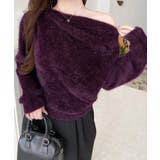 ワンショルドレープフェザーニットプルオーバー(ドレープニット） | moment+ | 詳細画像31 