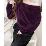 ワンショルドレープフェザーニットプルオーバー(ドレープニット） | moment+ | 詳細画像32 