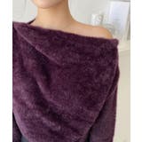 ワンショルドレープフェザーニットプルオーバー(ドレープニット） | moment+ | 詳細画像40 