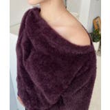 ワンショルドレープフェザーニットプルオーバー(ドレープニット） | moment+ | 詳細画像41 