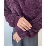 ワンショルドレープフェザーニットプルオーバー(ドレープニット） | moment+ | 詳細画像42 