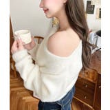 ワンショルドレープフェザーニットプルオーバー(ドレープニット） | moment+ | 詳細画像5 