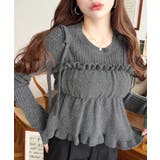 シャーリングギャザーリボンキャミ＋ニットプルオーバーセット | moment+ | 詳細画像11 