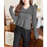 シャーリングギャザーリボンキャミ＋ニットプルオーバーセット | moment+ | 詳細画像13 