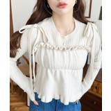 シャーリングギャザーリボンキャミ＋ニットプルオーバーセット | moment+ | 詳細画像2 