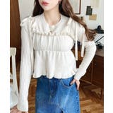 シャーリングギャザーリボンキャミ＋ニットプルオーバーセット | moment+ | 詳細画像5 