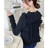 シャーリングギャザーリボンキャミ＋ニットプルオーバーセット | moment+ | 詳細画像7 