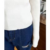 リボンストラップ2WAYオフショルニットトップス | moment+ | 詳細画像7