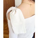 リボンストラップ2WAYオフショルニットトップス | moment+ | 詳細画像9