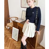 刺繍入りケーブルショート丈ニットプルオーバー | moment+ | 詳細画像33 