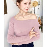 アシンメトリーオフショルダーリブニット12G | moment+ | 詳細画像53 