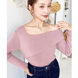 アシンメトリーオフショルダーリブニット12G | moment+ | 詳細画像54 