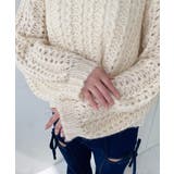 モヘアライク透かし編みショートニットプルオーバー | moment+ | 詳細画像9 