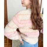 ループヤーンボーダーニットプルオーバー | moment+ | 詳細画像10 