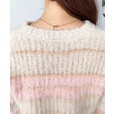 ループヤーンボーダーニットプルオーバー | moment+ | 詳細画像16 