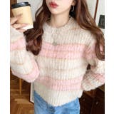 ループヤーンボーダーニットプルオーバー | moment+ | 詳細画像7 