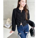 シャーリングジップニットカーディガン | moment+ | 詳細画像25