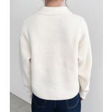 \Wジップで楽ちん♪/ダブルジップえり付きざっくりニットカーディガン | moment+ | 詳細画像11