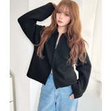 \Wジップで楽ちん♪/ダブルジップえり付きざっくりニットカーディガン | moment+ | 詳細画像15