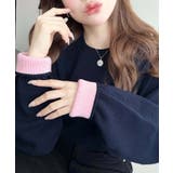 リブ裏配色バイカラークルーネックSSニットプルオーバー | moment+ | 詳細画像19
