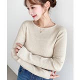 \シンプルで無双♡/クルーネックリブニットプルオーバー | moment+ | 詳細画像30